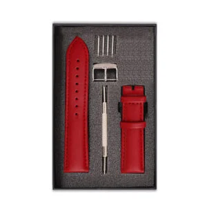 Dây Đồng Hồ Da Bò Italy Omega Màu Đỏ MS30 – Chất Liệu Da Bò Cao Cấp Tương Thích Tất Cả Các Phiên Bản Đồng Hồ Omega